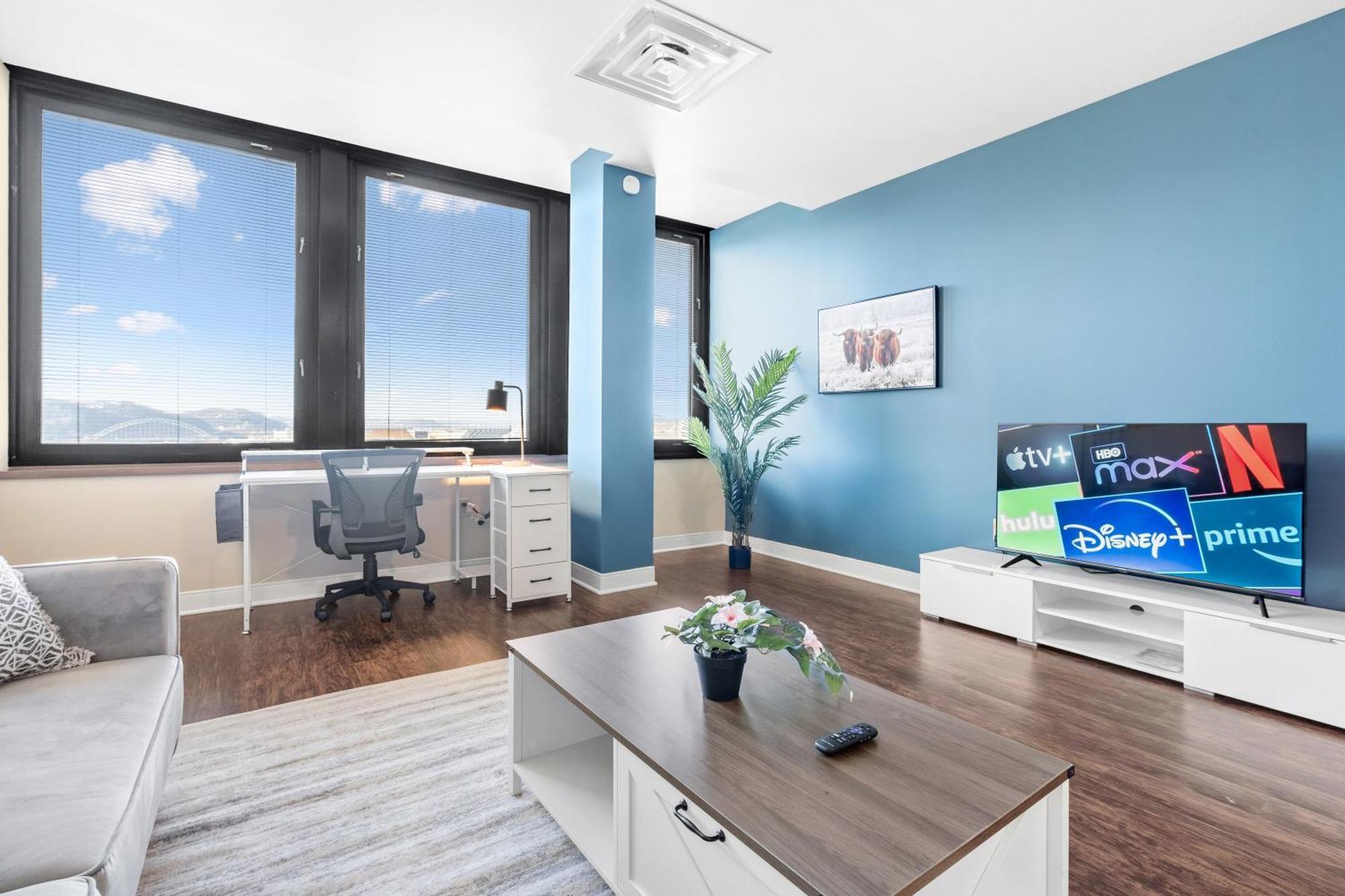 Luxury High Rise 1Bd River Views Downtown Pittsburgh Exterior foto